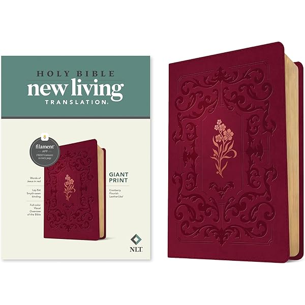 クリストフル　ペーパーウェイト　ブックエンド　used アンドレプットマン NLT Giant Print Bible, Filament Enabled (LeatherLike, Cranberry